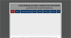 Desktop Screenshot of colliervilleeducationfoundation.org